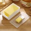 Butter Cutter Box Unbreakable Butter Dish with Clear Lid and Cutter Space-Saving and Easy Cutting Safe Butter Keeper Tray