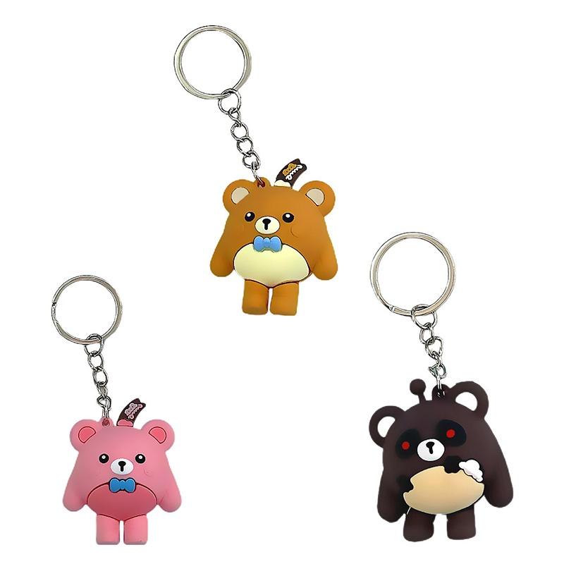 Милый брелок-плюшевый мишка 3D для студентов и рюкзаков