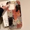 Glittering Cat Sequin Phone Case for iPhone Models 11-16 Pro Max