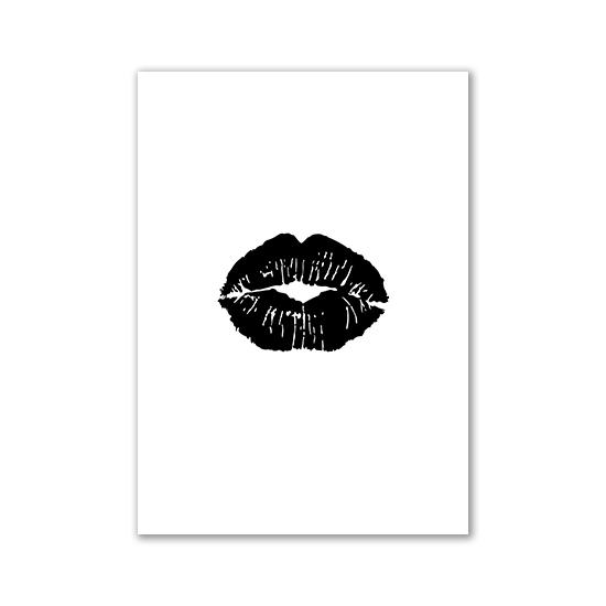 Fashion Black And White Sexy Poster Flower Women Motivational Text Canvas Wall Art Prints Abstract Painting Wall Hanging Decor