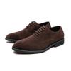 Fashion 2025New Male Lace-Up Pointed Toe Oxfords Shoes Casual Leather Flat Designer Club Shoes Classic Comfy Wedding Dress Business Shoe