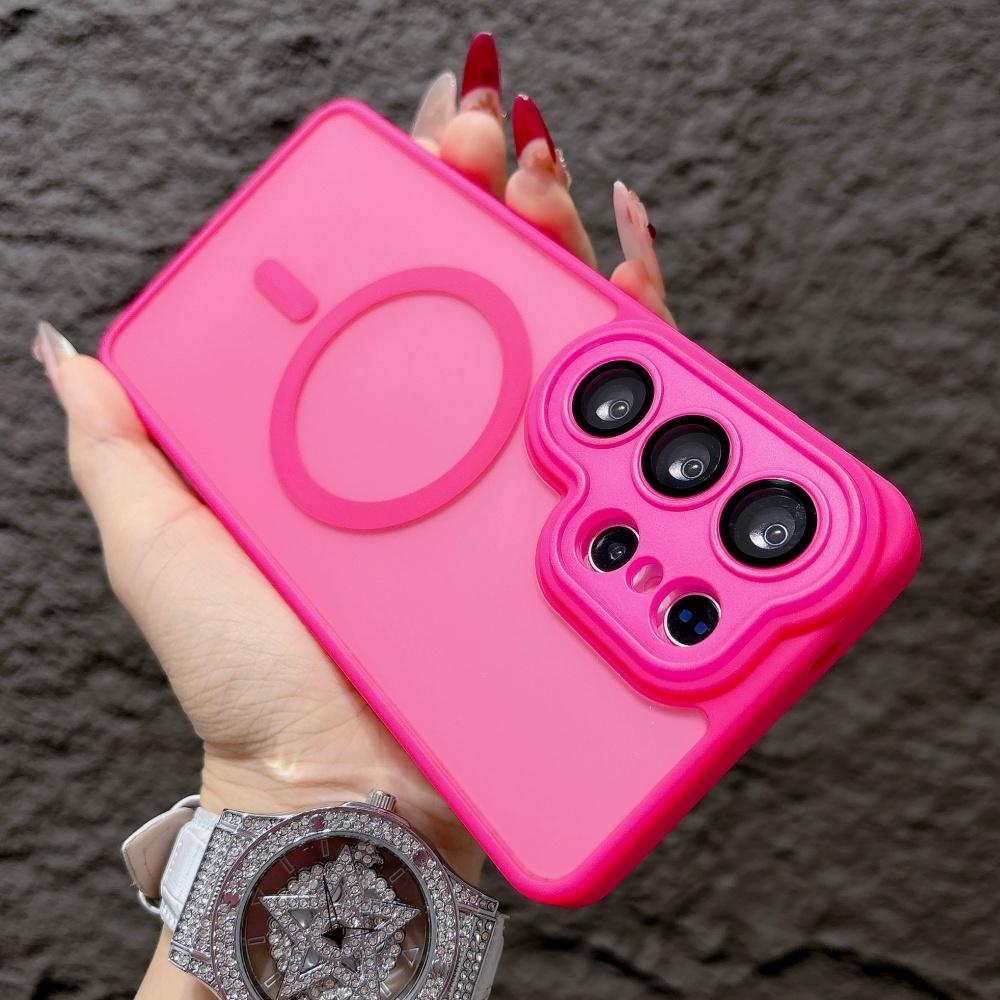 Magnetic Matte Translucent Shockproof Cover For Samsung S26Ultra Case S25 S24 Ultra S26Plus A56 A17 For Magsafe Coque