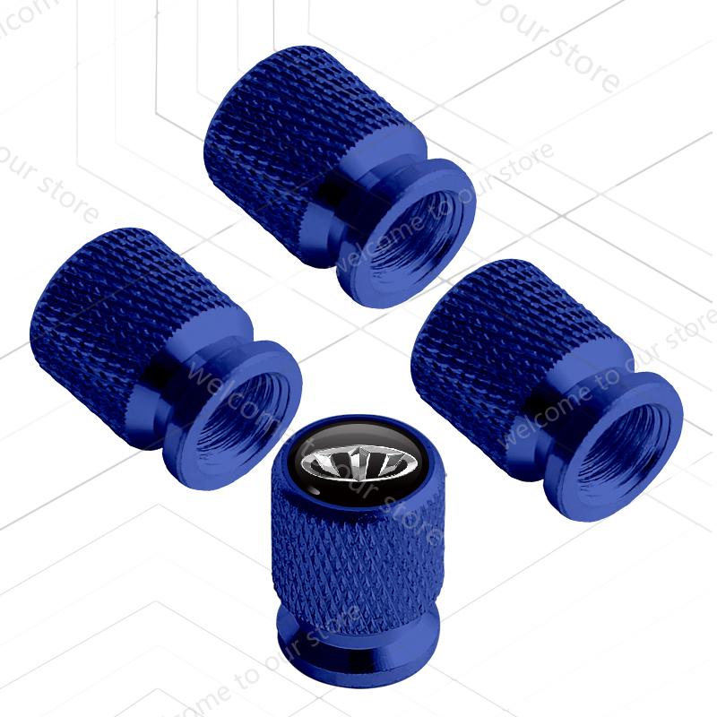 4Pcs/Set For Brenthon LOGO Badge Stinger Sorento Sportage K3 K5 Elantra I30 Picanto Car Wheel Tire Valve Caps Tyre Stem Covers