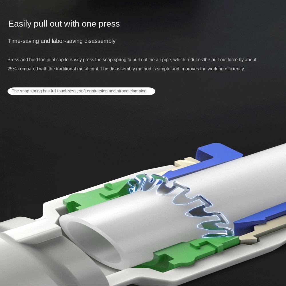 Алюминиевый ZH05DS-06-06-06 Вакуумный генератор Синяя трубка Вентури Push in On Air Vacuum Ejector Worker