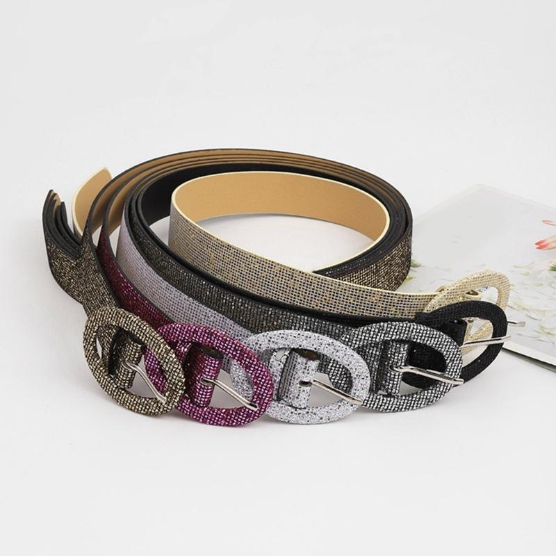 Горячий пояс для девочек с блестящими блестками для платья, пальто, джинсовый пояс, широкий пояс в стиле Харадзюку с блестками, женский деловой пояс