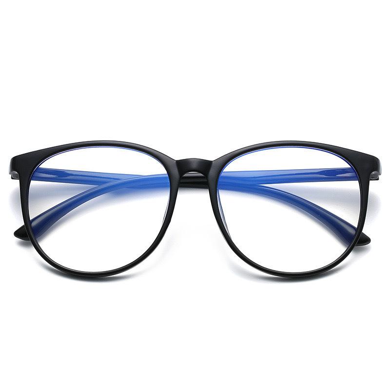 Fashion myopia glasses color-changing myopia glasses photosensitive anti-blue light glasses flat mirror plain color-changing oval