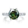 Bague Ringen 2026 Новый 925 Серебро 5 Карат Огненный Разрез Аврора Шесть Лапок Кольцо Женское Богатая Женщина Старшее Кольцо