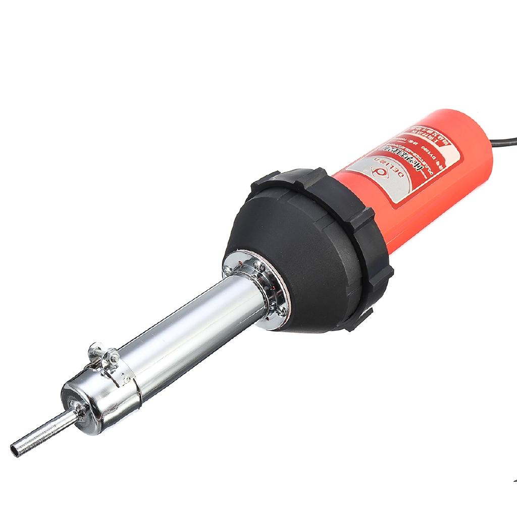 1080 Вт 50 Гц пластиковая горелка для сварки горячим воздухом, сварочный инструмент с соплом и комплектом прижимных роликов для сварочного аппарата 220 В