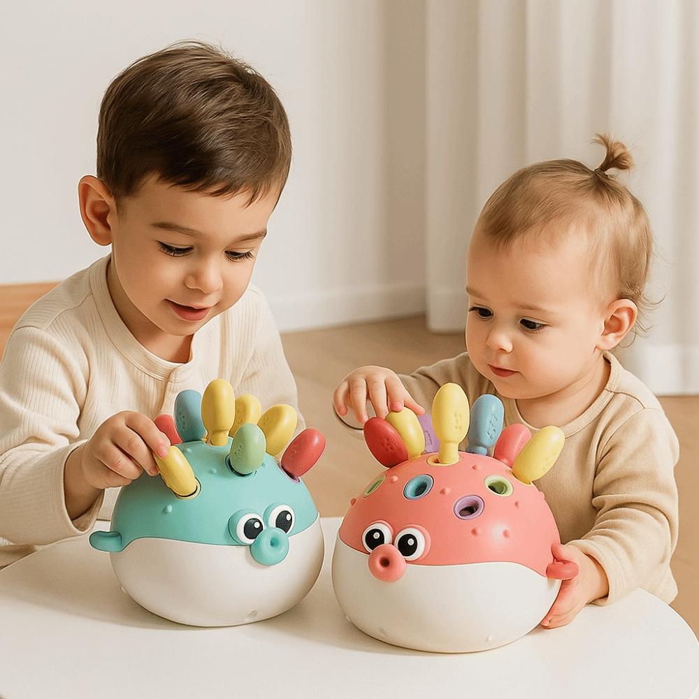 Early Education Pufferfish Children's Toys Insertion Pufferfish Puzzle Toy Various Holiday Gifts