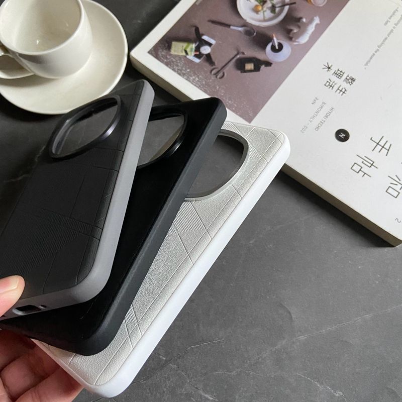 For Xiaomi Mi 15 Ultra Case Luxury Hard PU Matte Diamond Check Protective Back Cover Case For Xiaomi Mi15 Ultra Phone Shell