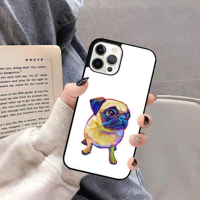 МИЛЫЙ ЩЕНОК ПУДЕЛЬ СОБАКА МОПС Чехол для телефона Задняя крышка для iPhone 17 Air 16 15 14 13 11 12 Pro Max PlusS Оболочка Coque