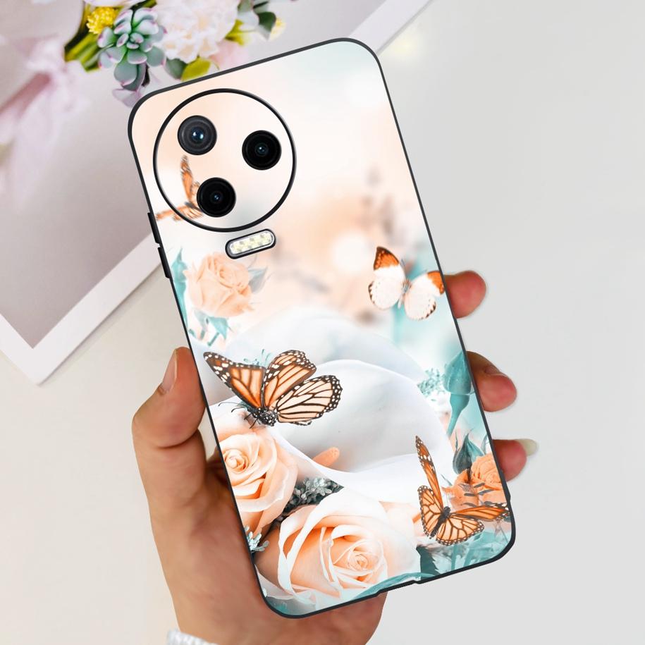 Для Infinix Note 12 Pro 4G Чехол Note 12 2023 X676C X676B Задняя крышка Милый Астронавт Мягкий ТПУ Чехол для Телефона Для Note12 Pro 4G Coque