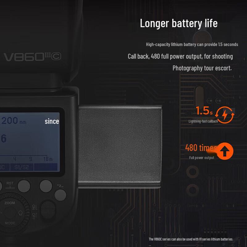 Вспышка Godox V860III III для горячего башмака