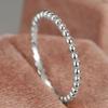 New Simple Round Bead Ring for Women Stacked and Transported Beads Niche