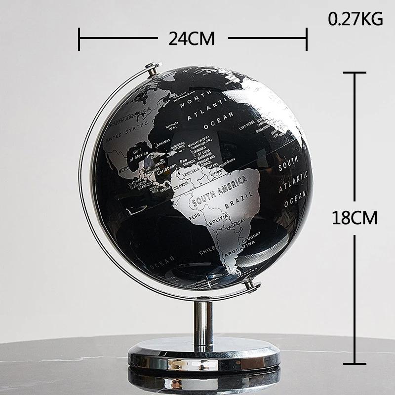 Retro World Globe Desk Earth Globe Home Decoration Do Mapa Globo Geografia Accessories Globe Room Decor Geography Kids Education