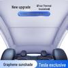 Графеновый солнцезащитный козырек для Model Y/3: Теплоизоляционная защита люка и лобового стекла