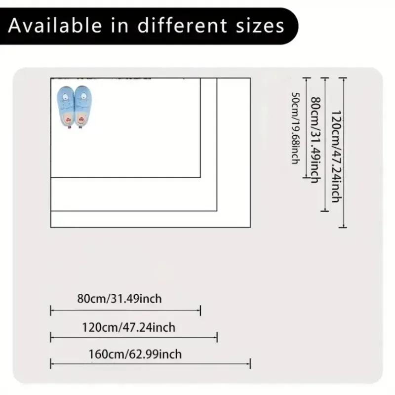 Ковер в стиле живописи тушью, с ретро-узором, для гостиной, моющийся, коврик для интерьера столовой, ковер для кухонной зоны