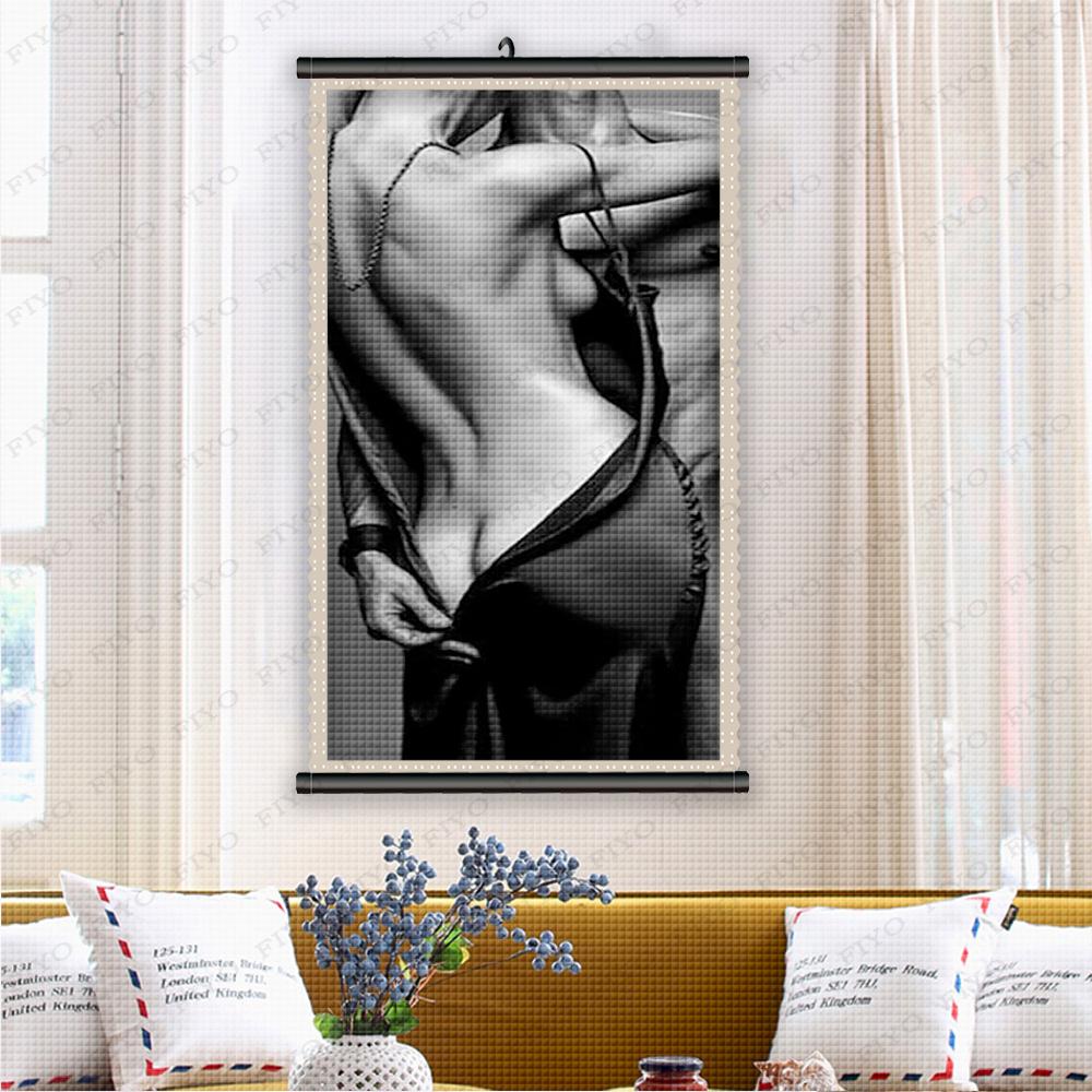 5D DIY Рамка Алмазная Картина Пейзаж Рисунок Горный Хрусталь Комплект Художественная Вышивка Секс Девушка Мозаика Украшение Домашней Комнаты