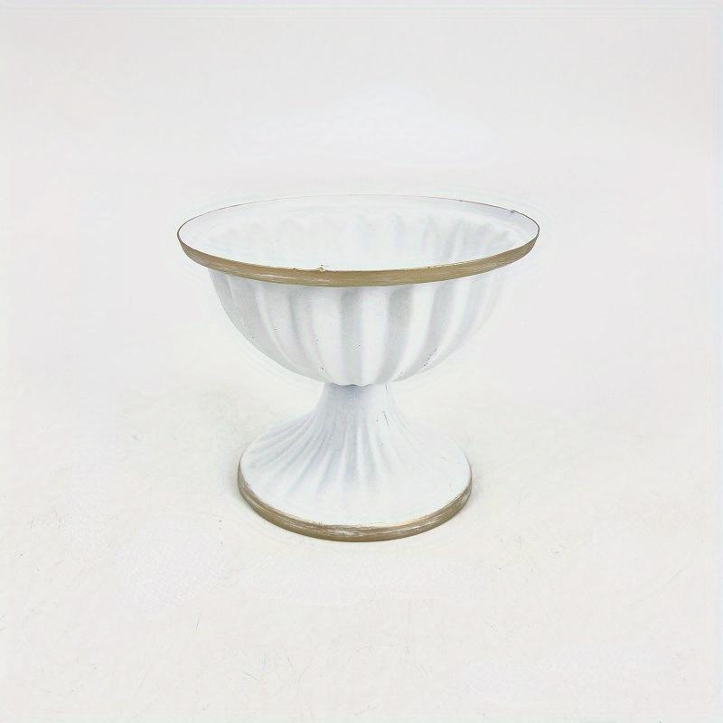 1PC European Vintage Pot Candlestick Table Decoration Florist Flower Arrangement Iron Wedding Banquet Table Flower Vase Decor