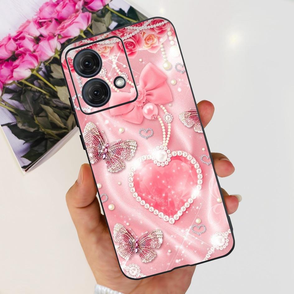 For Motorola Moto G84 G54 5G Case Fashion Flower Butterfly Shockproof Silicone Soft Slim Back Cover For Motorola Moto G14 Bumper