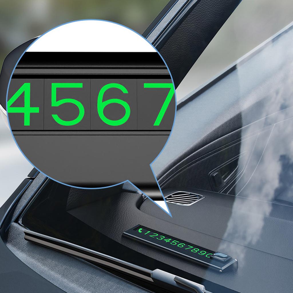 Номерной знак для парковки Временная карта для парковки автомобиля Универсальный номер телефона Номер для парковки Мини-флуоресцентный номер телефона