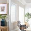Door String Curtain 300cmX300cm Shiny Tassel Flash Line Door Window Curtain Valance Divider Decorative for Party Bedroom Wedding