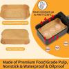 50-200pcs Large Rectangle Air Fryer Disposable Paper Liner Nonstick Airfryer Parchment Special Baking Paper Roasting Baking Mat