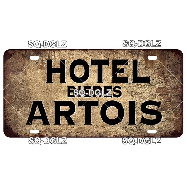 SQ-DGLZ Minen German Road License Plate Warning Tin Sign State Wall Decoration Metal Sign Home Decor Painting Plaques Art Poster