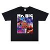 Футболка с короткими рукавами Rock MR BIG Printed 2025 года, хип-хоп винтажный плотный чистый хлопок высокого качества люксовый бренд Ins Y2k