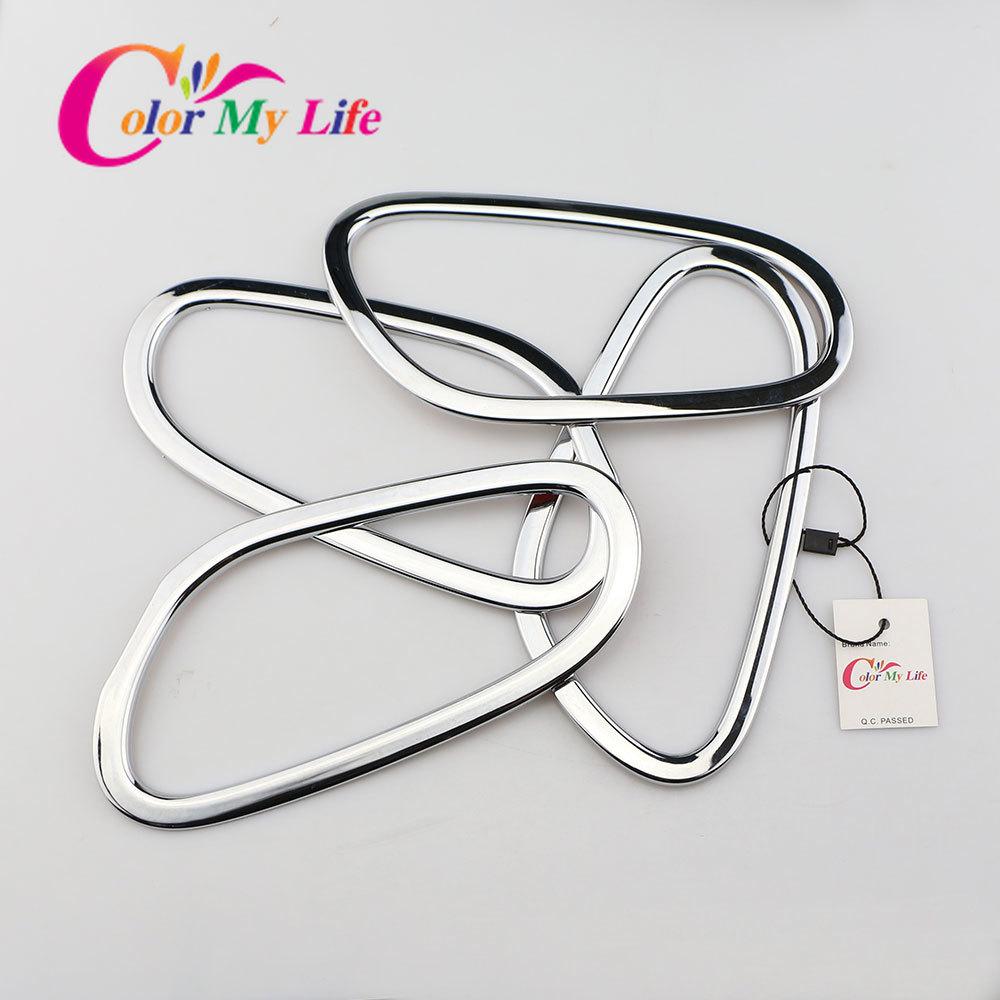 Color My Life Хромированная внутренняя дверная ручка автомобиля, круглая крышка, рамка, накладка для Nissan X-trail Xtrail T32 2014-