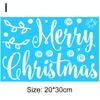 Christmas Stickers Nine Colours Double Sided Static Window Glass Stickers Christmas Day Decoration Supplies