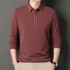 Simple Men's Long-sleeved Polo Shirt Spring and Autumn New Casual Lapel Men's Tops Trendy Versatile T-shirts for Men