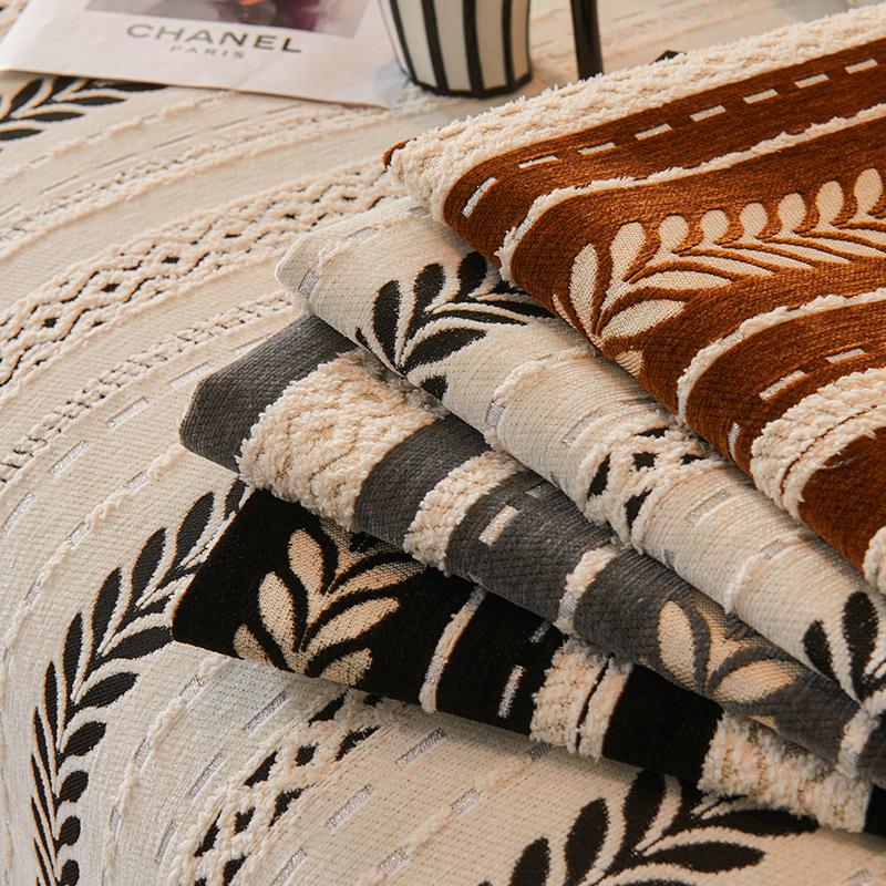 Sofa Cushion Non-Slip Retro Four-Season Universal Medium And Ancient Style Straight Row Sofa Seat Cushion Cover Cloth High-End Sofa Cover Towel