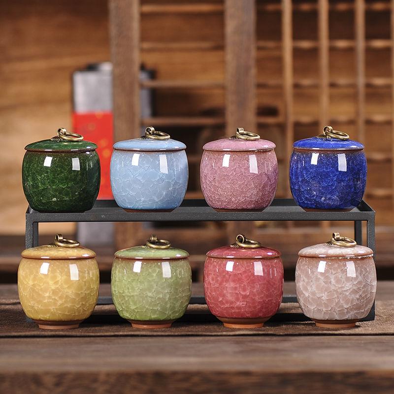 Portable Tea Coffee Sugar Jar Mini Airtight Kitchen Jar Storage Container with Lid China Storage Bottles & Jars Home Decor Gifts
