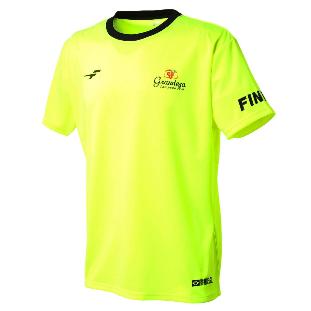 FINTA Men's Dry Short Sleeve Practice Shirt for Soccer and Futsal, FTE0011 (4200), Flash Yellow, Size L