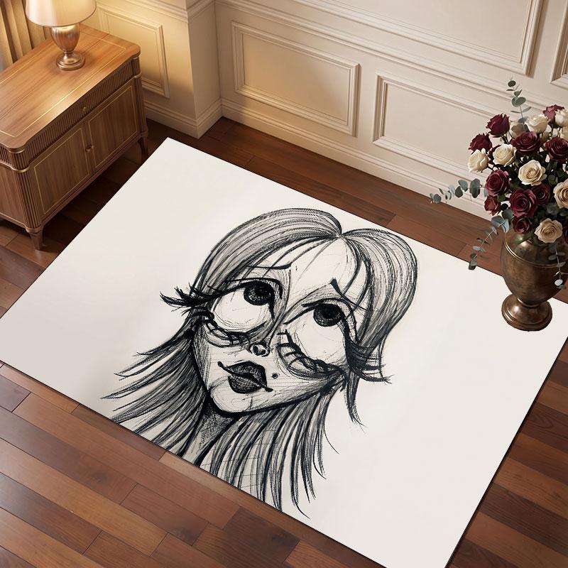 Edward Scissorhands Rug Soft Thick Non Slip Floor Carpet for Bedroom Living Room Home Decor