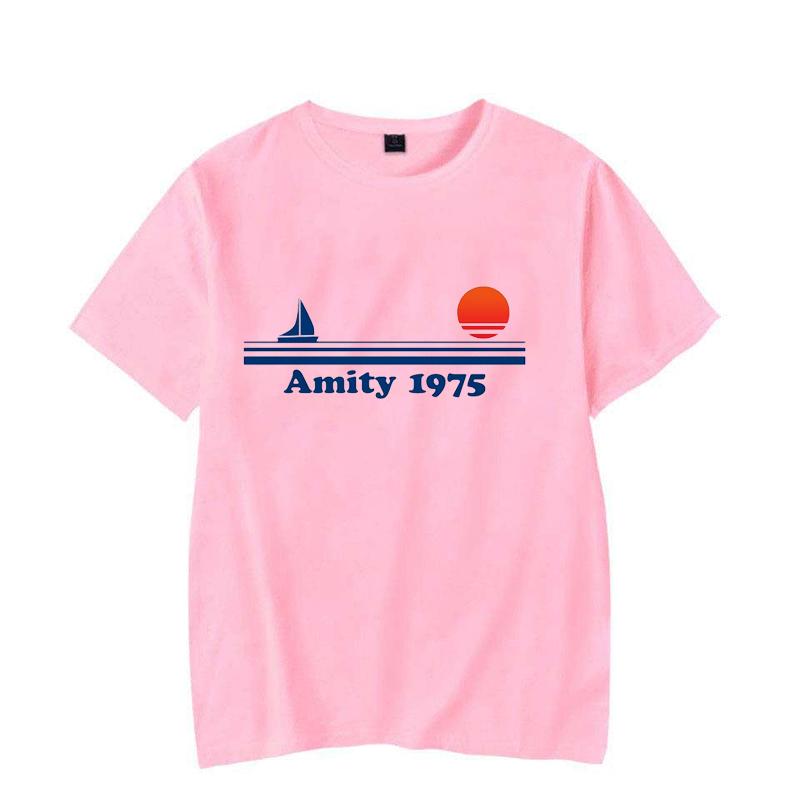 Amity 1975 - Jaws Retro Print Tshirt Men Creativity Sweat Clothing Fashion Tee Clothes T Shirts Breathable T-Shirts Man Women