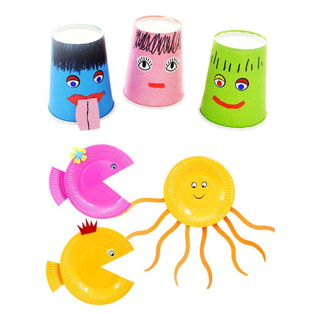Animal Crafts Materials Children Stickers Educational Toys Eyes / Nose / Mouth Glue Stickers