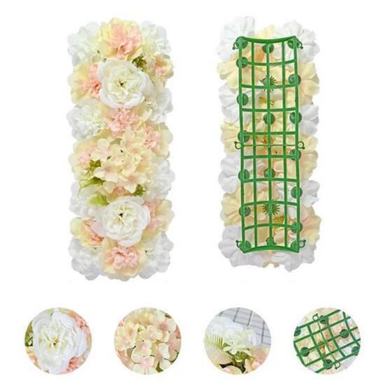 Искусственные цветы, комбинированные искусственные цветы в рядах, реалистичные искусственные шелковые цветы с задней рамкой для самостоятельного изготовления свадебной арки, декора для вечеринки