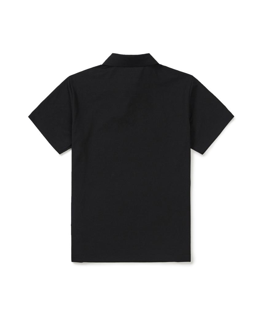 SNOWPEAK APPAREL Regen Quick-Dry Short Sleeve Polo Shirt (S26Mmtps50) Black