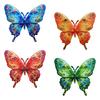 With Tool-Free Hook Butterfly Wall Art Decor Colorful Metal Butterfly Outdoor Sculpture  Yard