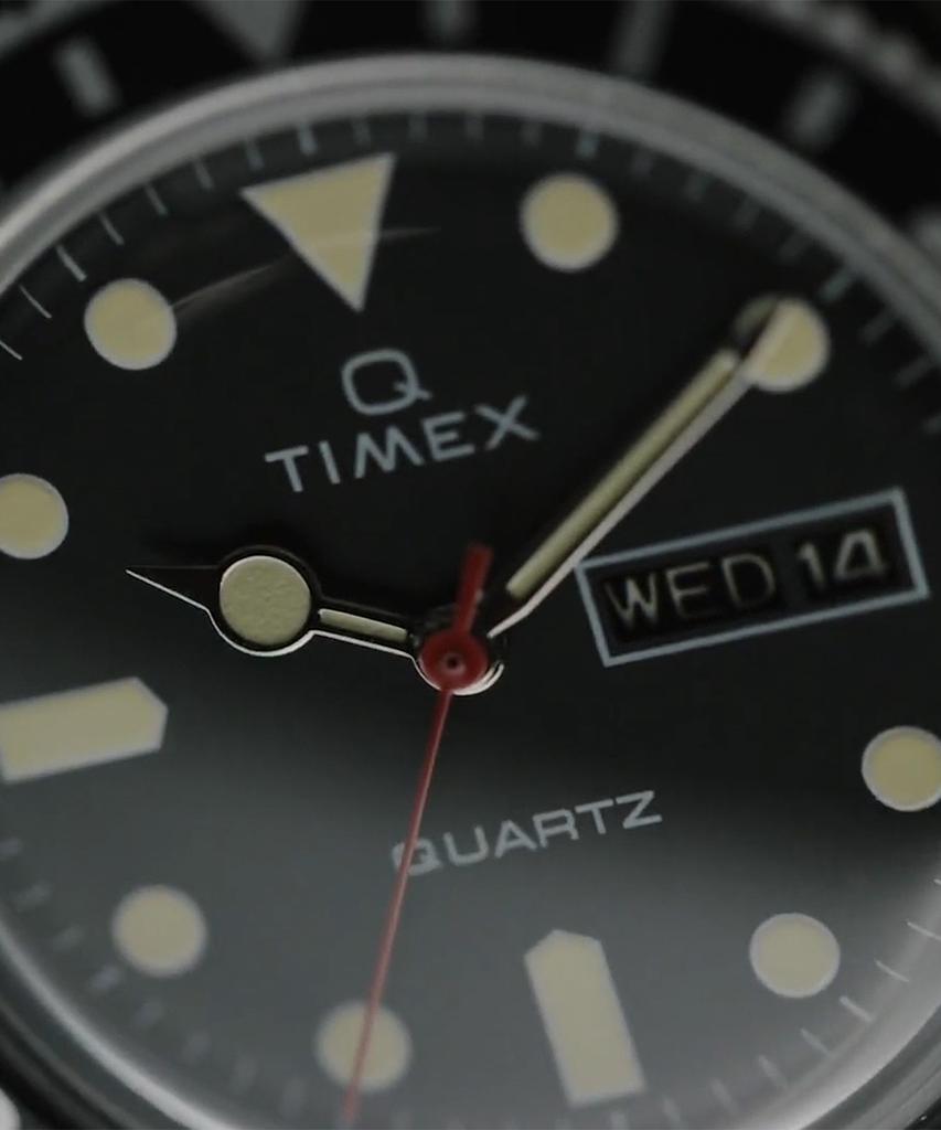 Taimaegseu Q Timex Rubber Strap Wristwatch 38Mm