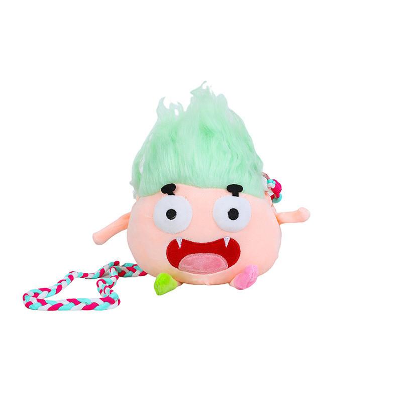 Funny Cartoon Monster Mini Bag With Colorblock Design For Casual Outings