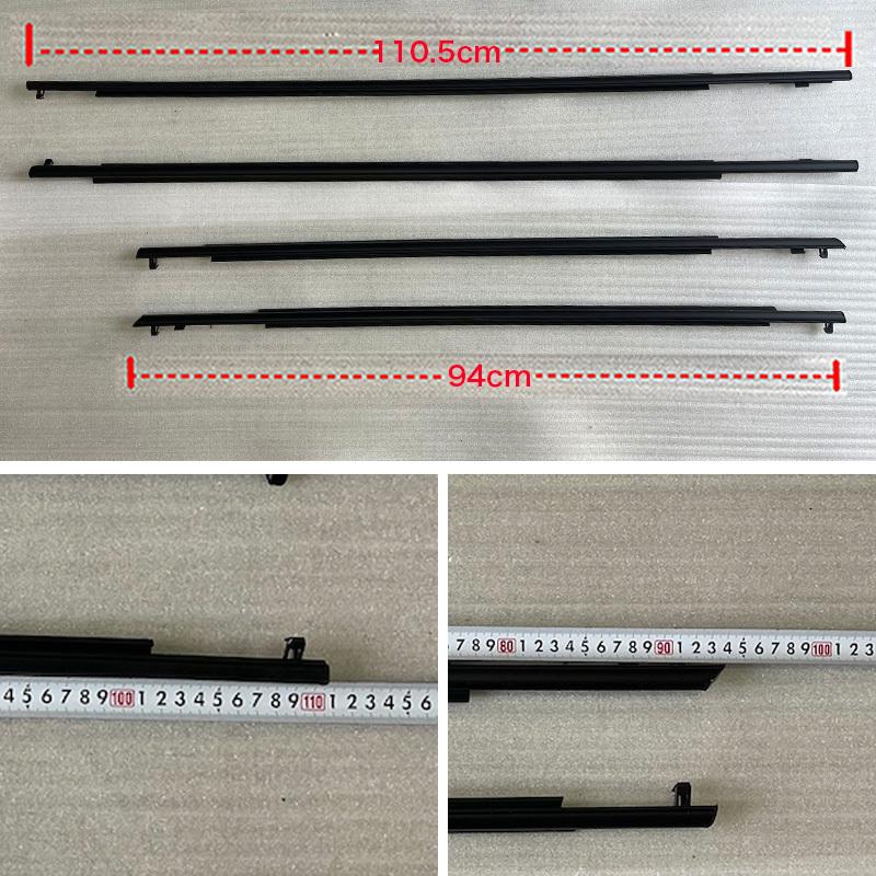4Pcs Window Moulding Trim For Toyota Prius 2010-2015 Weatherstrip Seal Side Door Glass Rubber Belt Waterproof Black 75720-47021