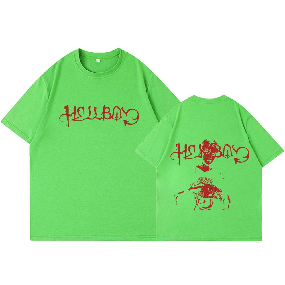 Rapper Lil Peep Crybaby Hellboy Tshirt Vintage Hip Hop T Shirt Unisexs Unisex Clothing Cotton Oversized Short Sleeve TShirts Tops