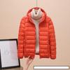 Fashion Female Cold Jacket Women Winter Light White Duck Down Jacket Slim Puffer Jacket Portable Windproof Down Coat