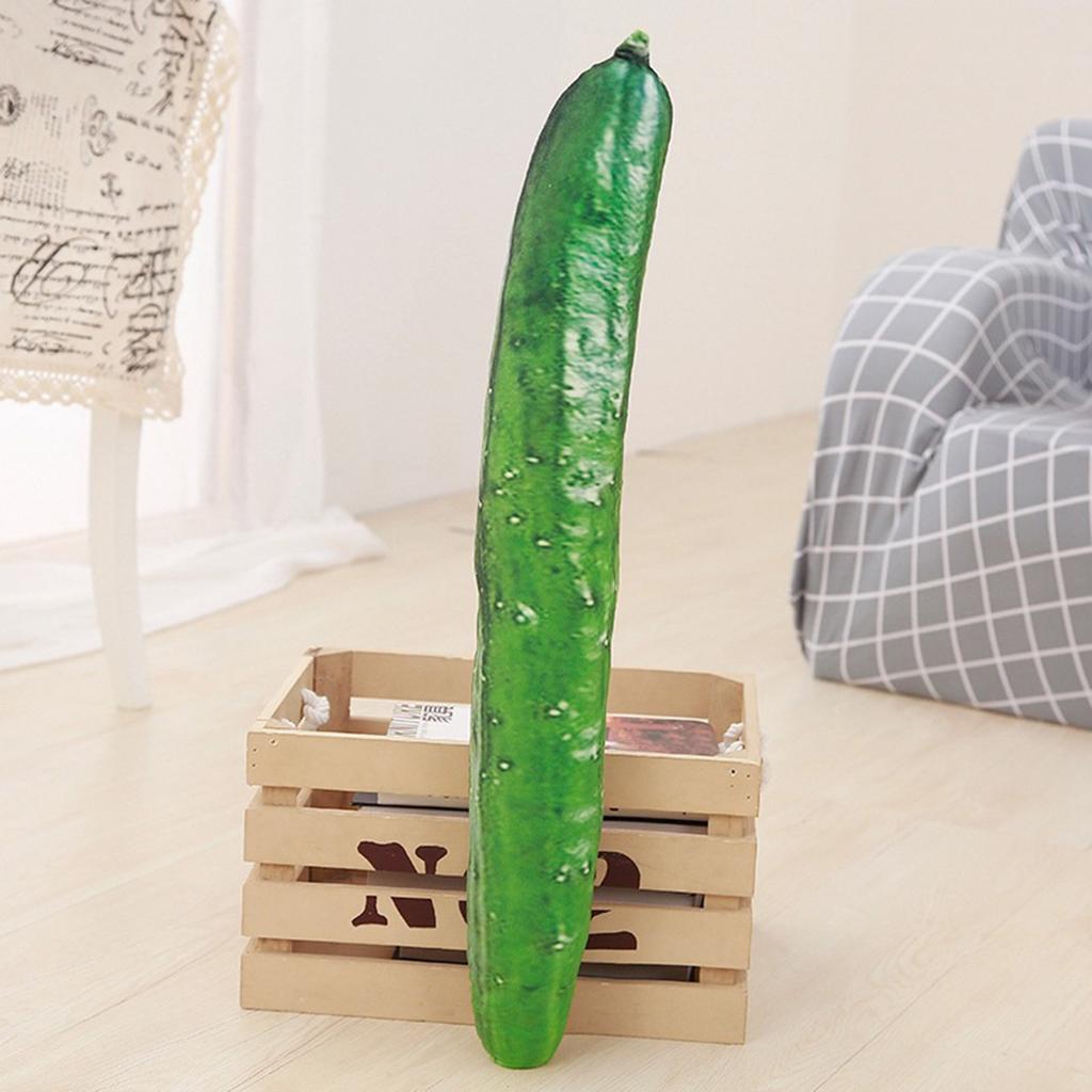 Simulation Cucumber Stuffed Doll Plush Toy Soft Comfortable Skin-friendly Plush Toy for Kids Birthday Children's Day Gifts
