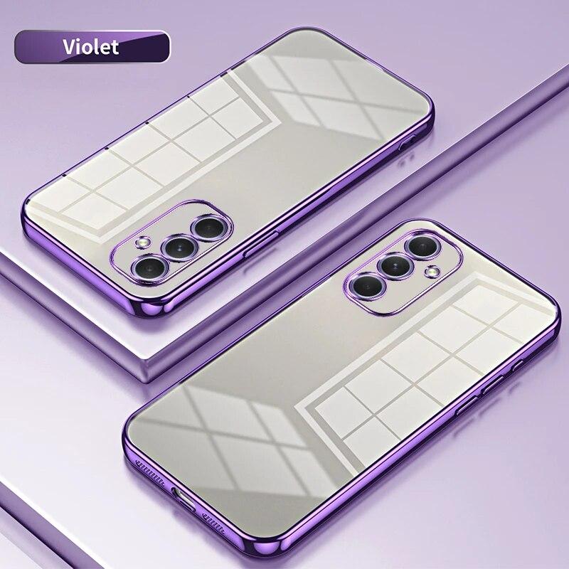 Чехол с прозрачным покрытием для Samsung Galaxy A55 A35 A25 A15 A05 A05S A14 A54 A34 A24 A04S A53 A13 A23 A33 A52 A72 A12, мягкая задняя крышка