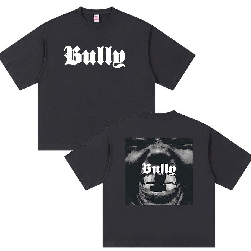 2026 New Album Bully Kanye West Graphic T Shirt Unisexs Rap Gothic Fashion Oversized Cotton Tshirt Retro Hiphop Clothing Tshirts