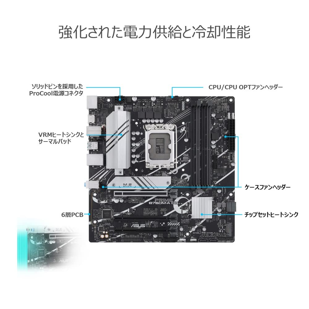 ASUS PRIME D4 Intel Generation CPU Compatible LGA1700 B760 DDR4 mATX Authorized Distributor Product B760M-A 14th/13th/12th Motherboard/domestic